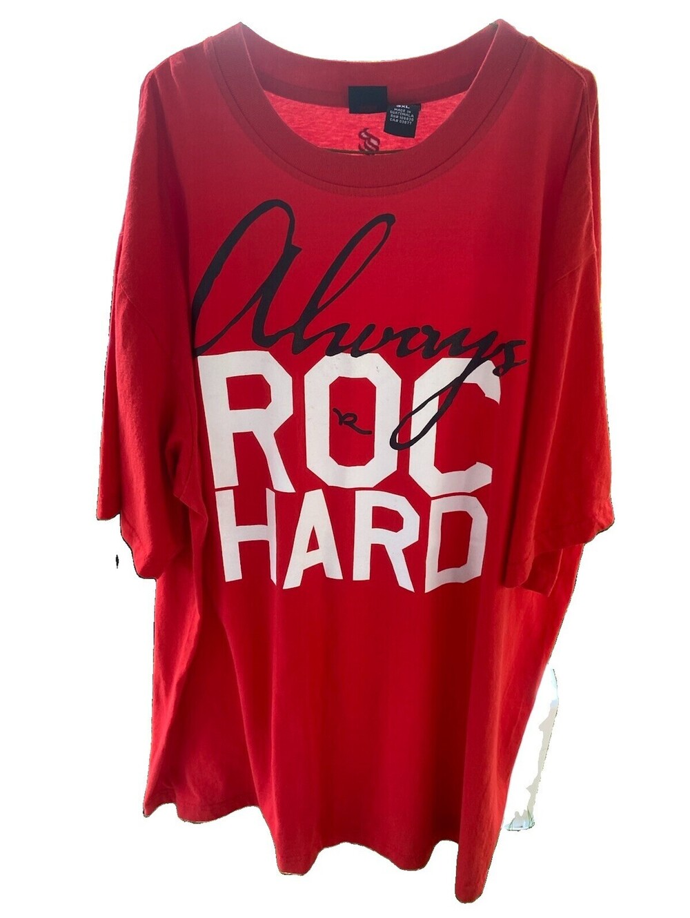 Vintage Y2K Rocawear “Always Roc Hard” Streetwear Rapper Hip Hop Shirt Size 3X